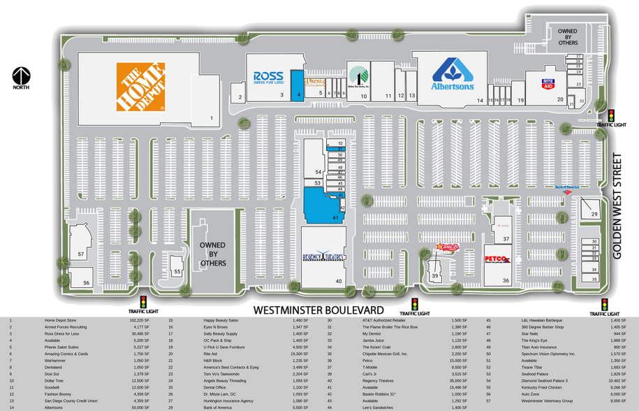 6611-6791 Westminster Blvd, Westminster, CA à louer - Plan de site – Image 1 sur 16