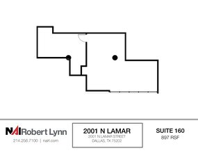 2001 N Lamar St, Dallas, TX à louer Plan d’étage– Image 1 sur 1