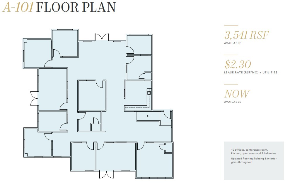 3990 Old Town Ave, San Diego, CA à louer Plan d’étage– Image 1 sur 1