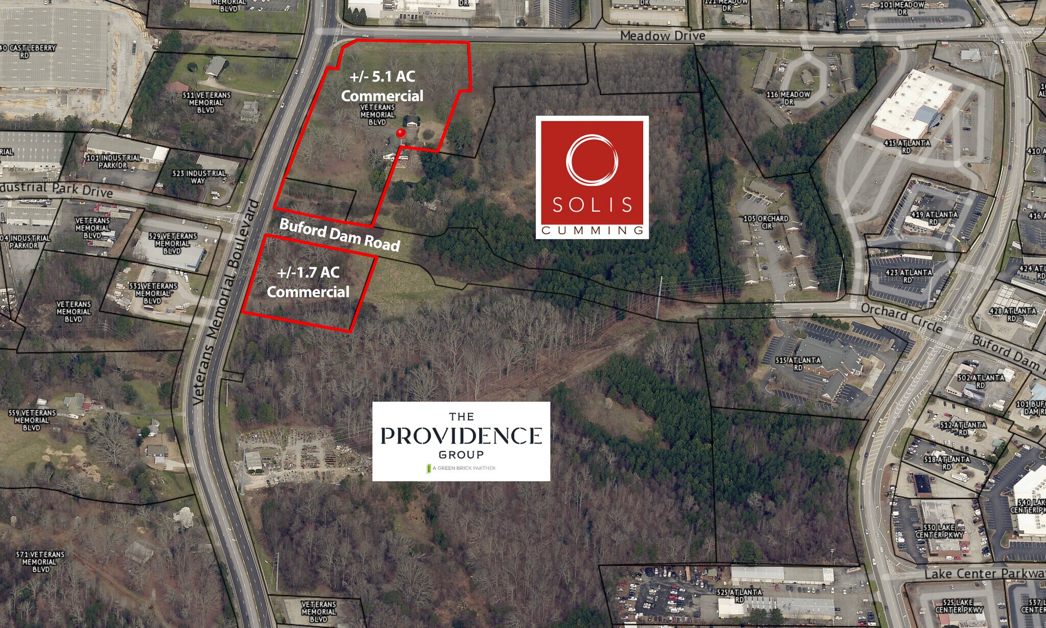 514 Veterans Memorial Blvd, Cumming, GA à vendre Aérien– Image 1 sur 2