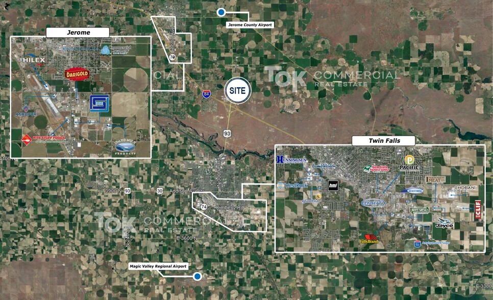 421 E 500 S, Jerome, ID à louer - Aérien – Image 3 sur 3