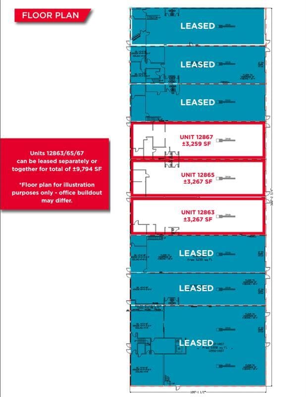 12855-12873 141 St NW, Edmonton, AB à louer Plan d’étage– Image 1 sur 1