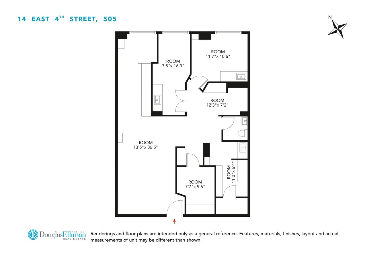 14 E 4th St, New York, NY 10012 - Lot 505 - - Plan d’étage - Image 1 of 5