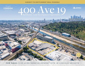 Plus de détails pour 400 N Avenue 19, Los Angeles, CA - Terrain à vendre