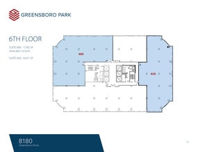 8180-8200 Greensboro Dr, McLean, VA à louer Plan d’étage– Image 1 sur 1