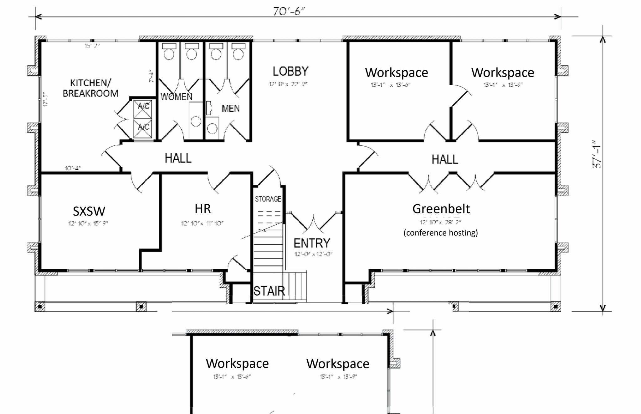 151 S First St, Austin, TX à louer Plan d’étage– Image 1 sur 1