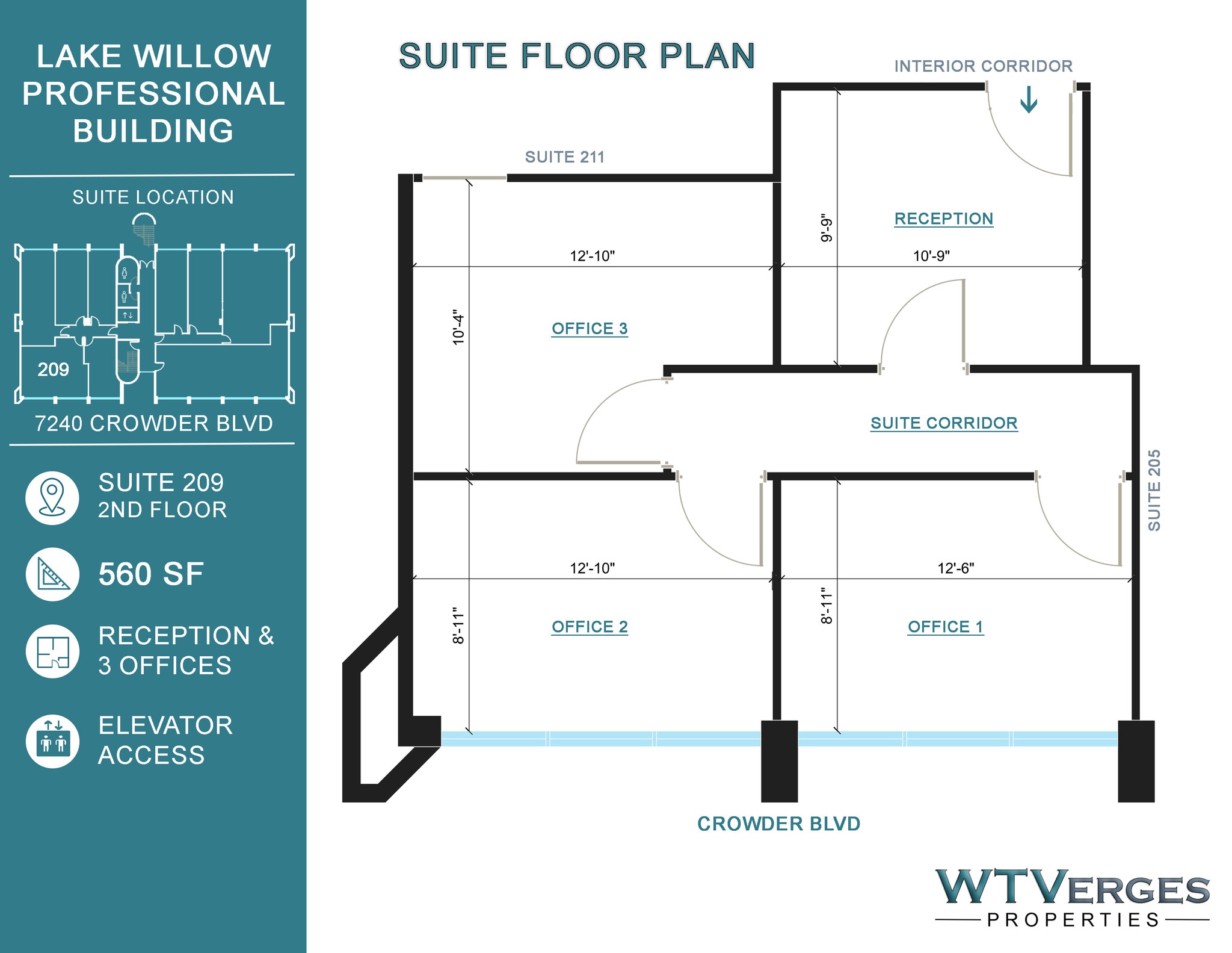 7240 Crowder Blvd, New Orleans, LA à louer Plan d’étage– Image 1 sur 9