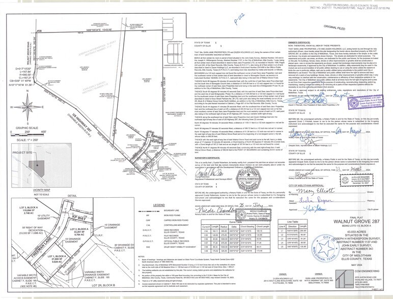 US Highway 287, Midlothian, TX à vendre - Plan de site – Image 2 sur 2