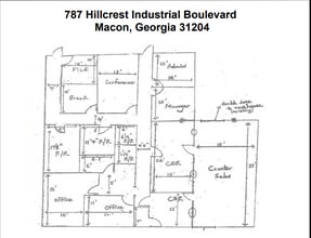 787 Hillcrest Industrial Blvd, Macon-Bibb, GA à louer Plan d’étage– Image 1 sur 1