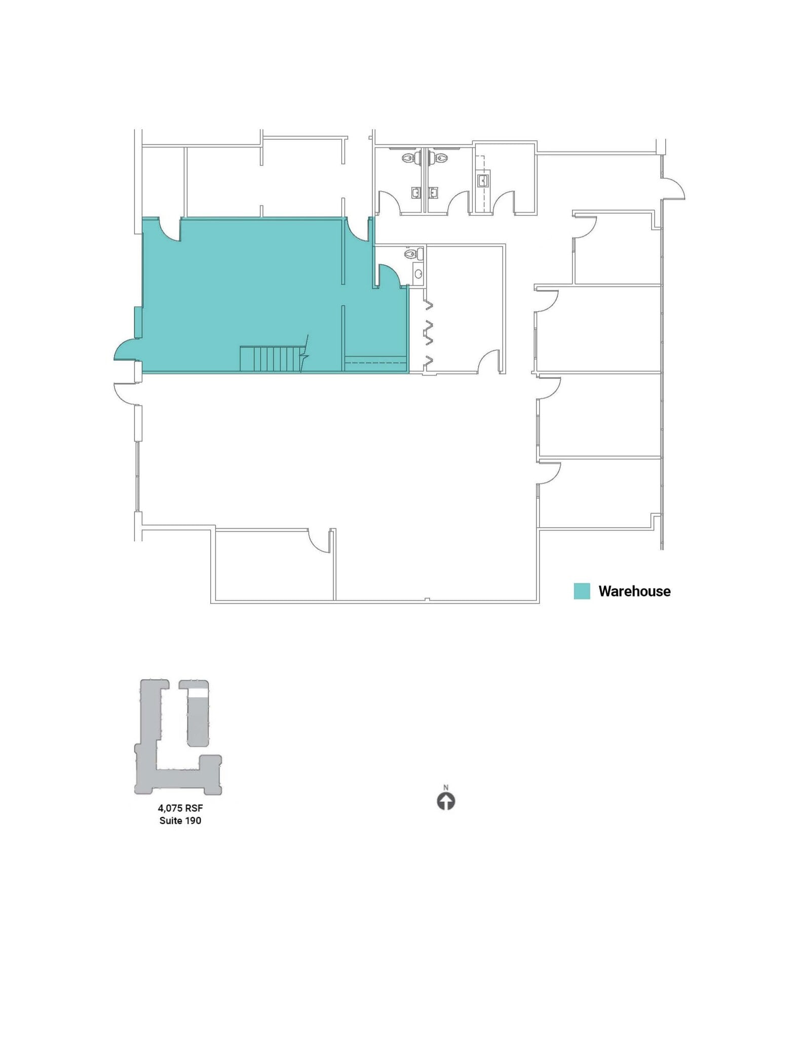 11711 N College Ave, Carmel, IN à louer Plan d’étage– Image 1 sur 1