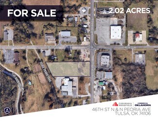 Plus de détails pour 46th St North & North Peoria Ave, Tulsa, OK - Terrain à vendre