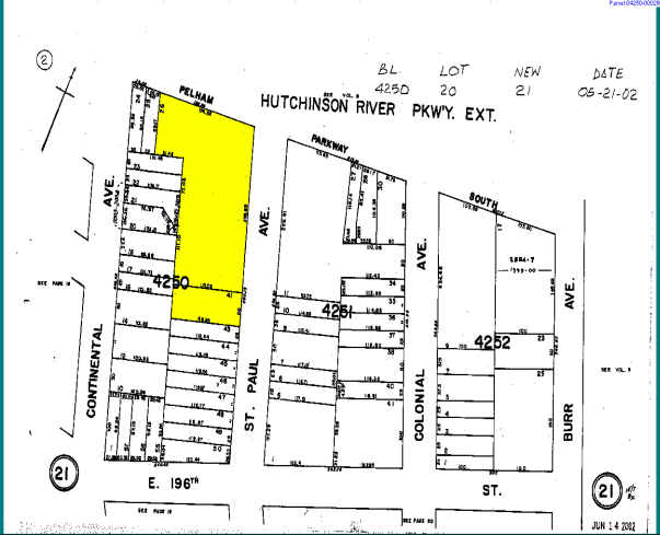 1870 Pelham Pky S, Bronx, NY à louer - Plan cadastral – Image 2 sur 4