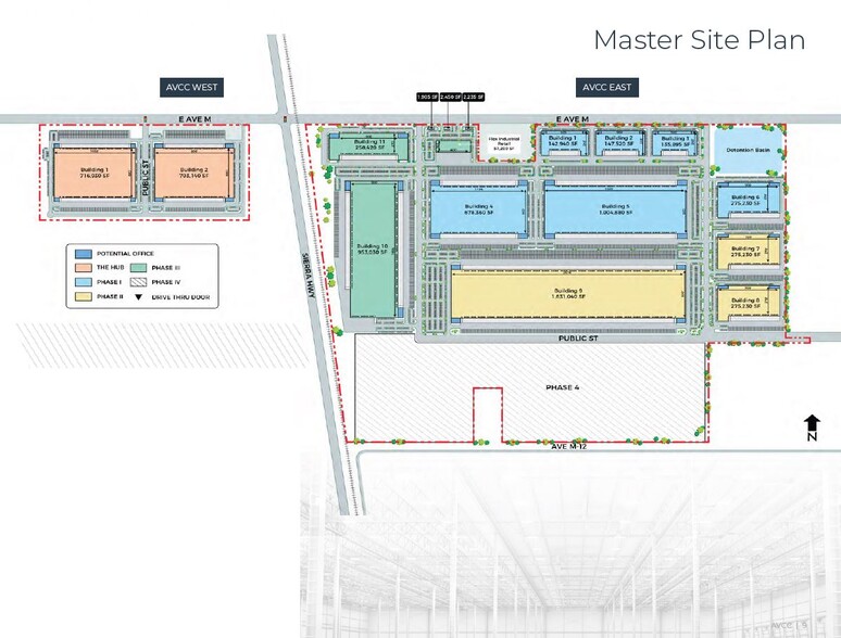 W Avenue M, Lancaster, CA à louer - Plan de site – Image 2 sur 3
