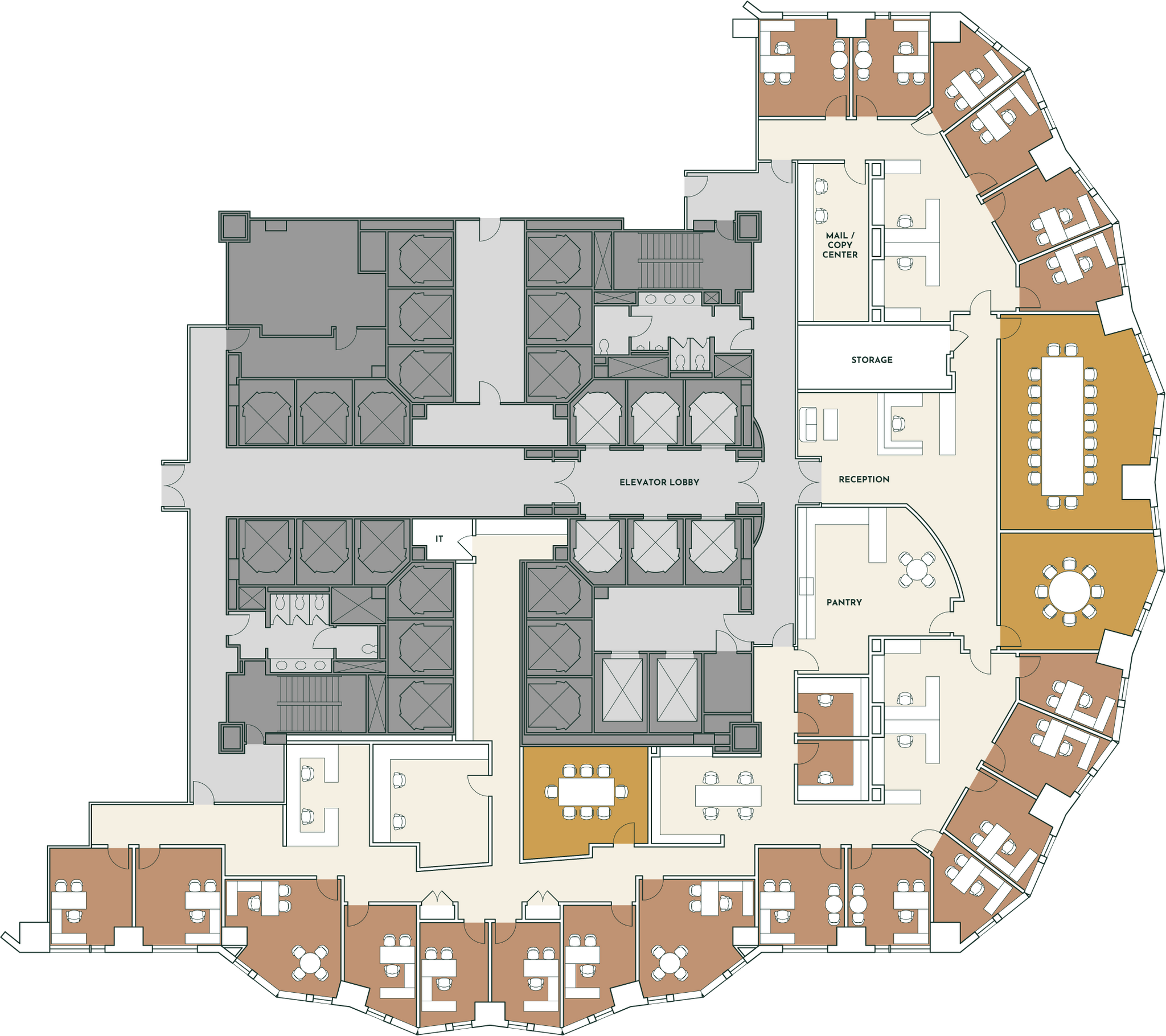 633 W 5th St, Los Angeles, CA à louer Plan d’étage– Image 1 sur 1