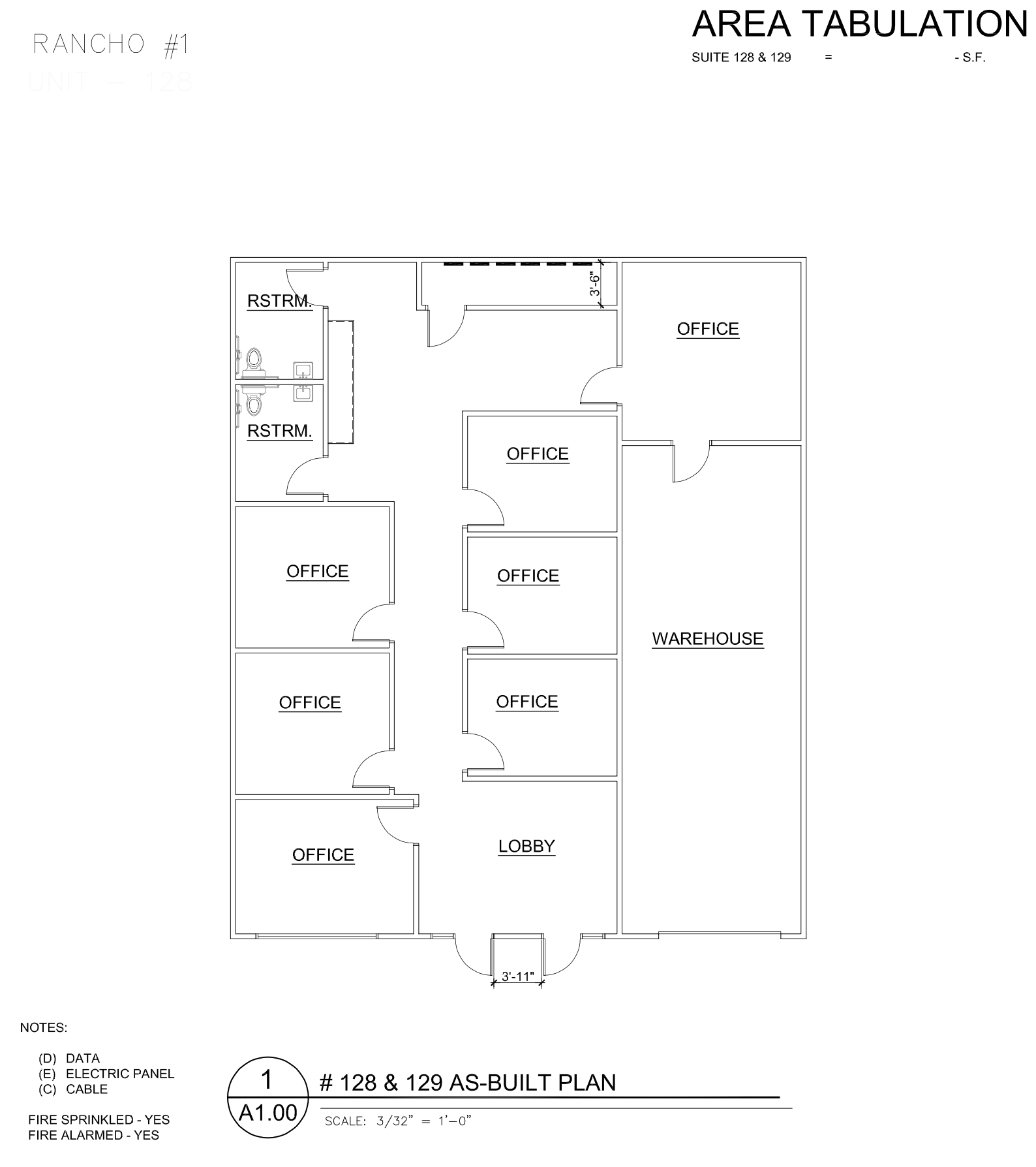 3013 N Rancho Dr, Las Vegas, NV à louer Plan d’étage type– Image 1 sur 1