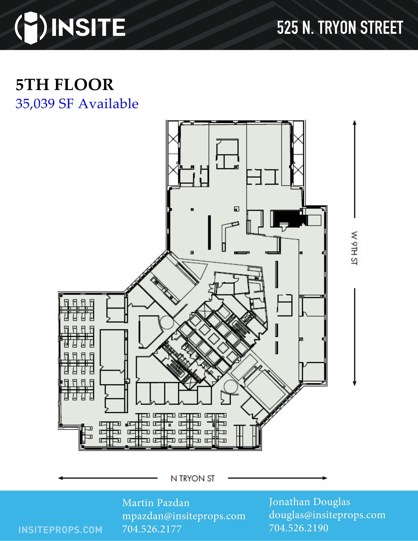 525 N Tryon St, Charlotte, NC à louer Plan de site– Image 1 sur 1