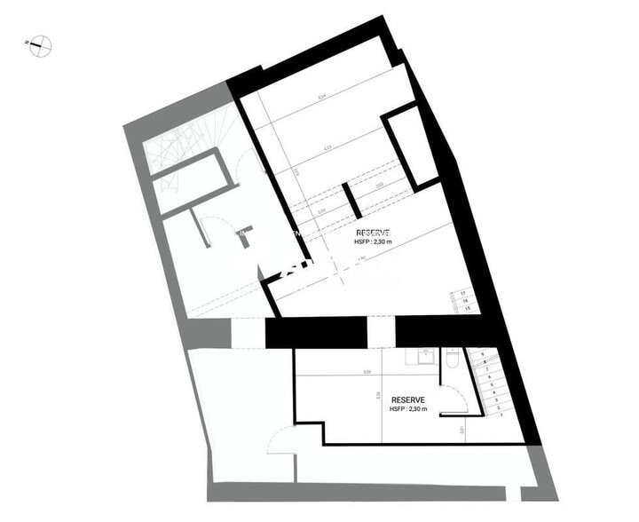 Bureau dans Paris à louer - Plan d’étage – Image 2 sur 2
