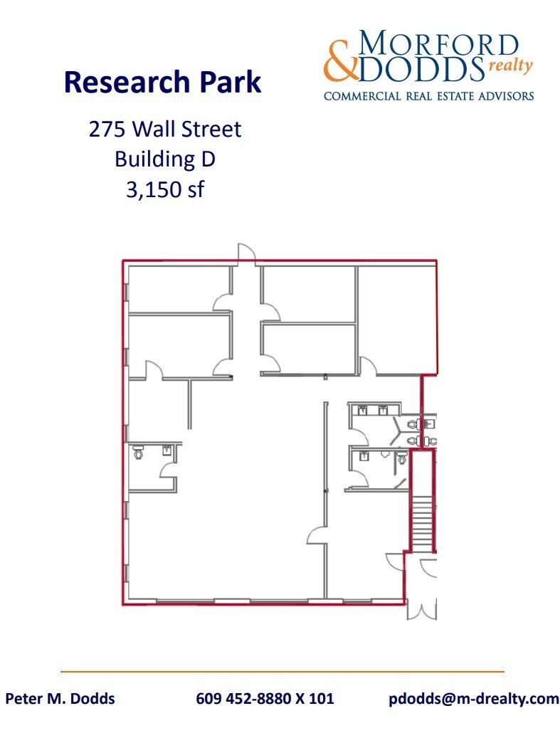 251-275 Wall St, Princeton, NJ à louer Plan d’étage– Image 1 sur 1