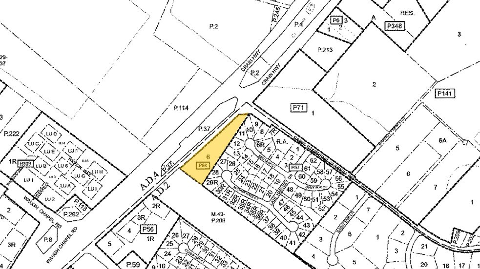 877 Crain Hwy, Gambrills, MD à vendre - Plan cadastral – Image 2 sur 4