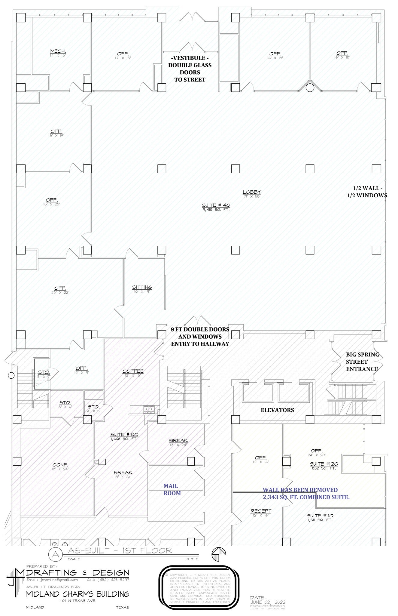 401 W Texas Ave, Midland, TX à louer Plan de site– Image 1 sur 1