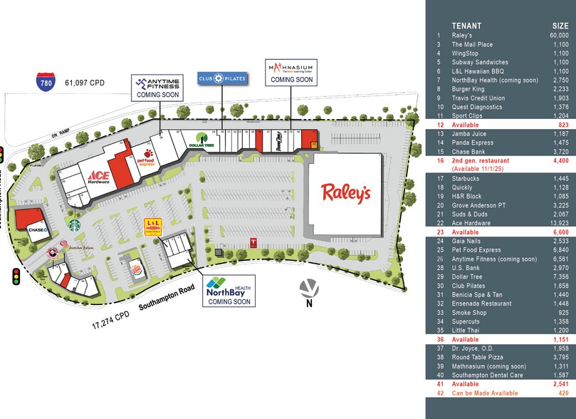 800-892 Southampton Rd, Benicia, CA à louer - Plan de site – Image 2 sur 2