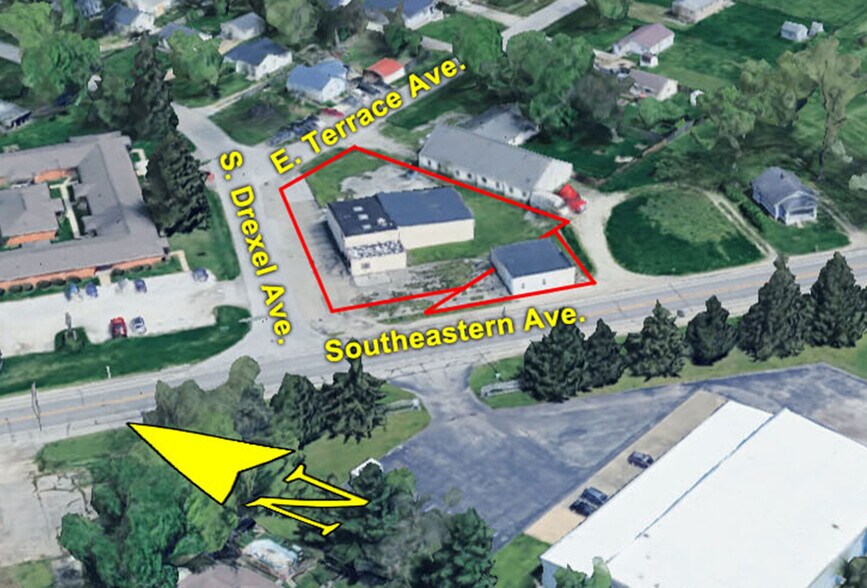 4700-4702 Southeastern ave, Indianapolis, IN à vendre - Aérien – Image 2 sur 15