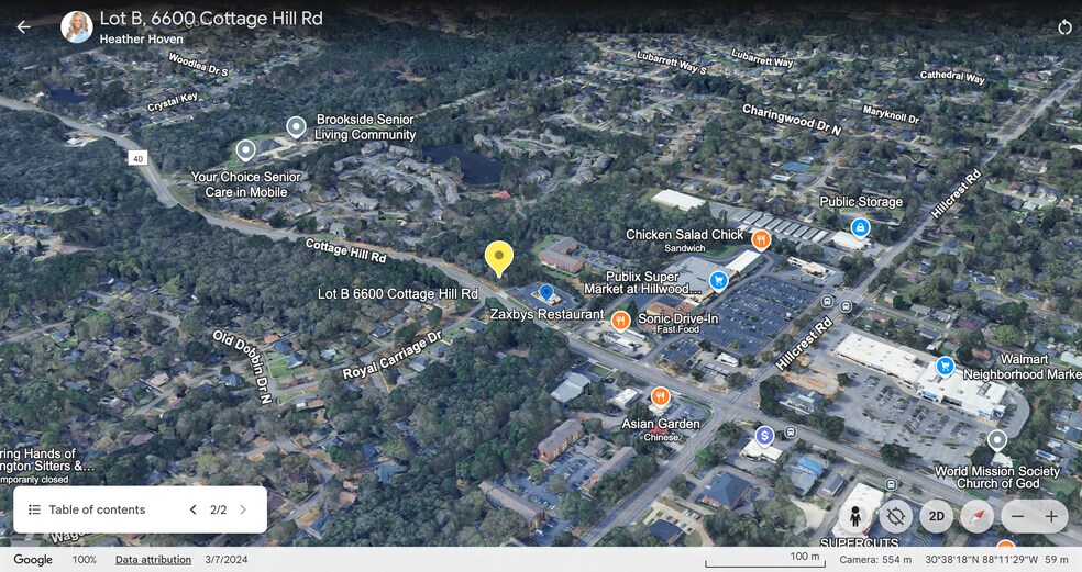 6500 Cottage Hill Rd, Mobile, AL à vendre - Aérien – Image 2 sur 3