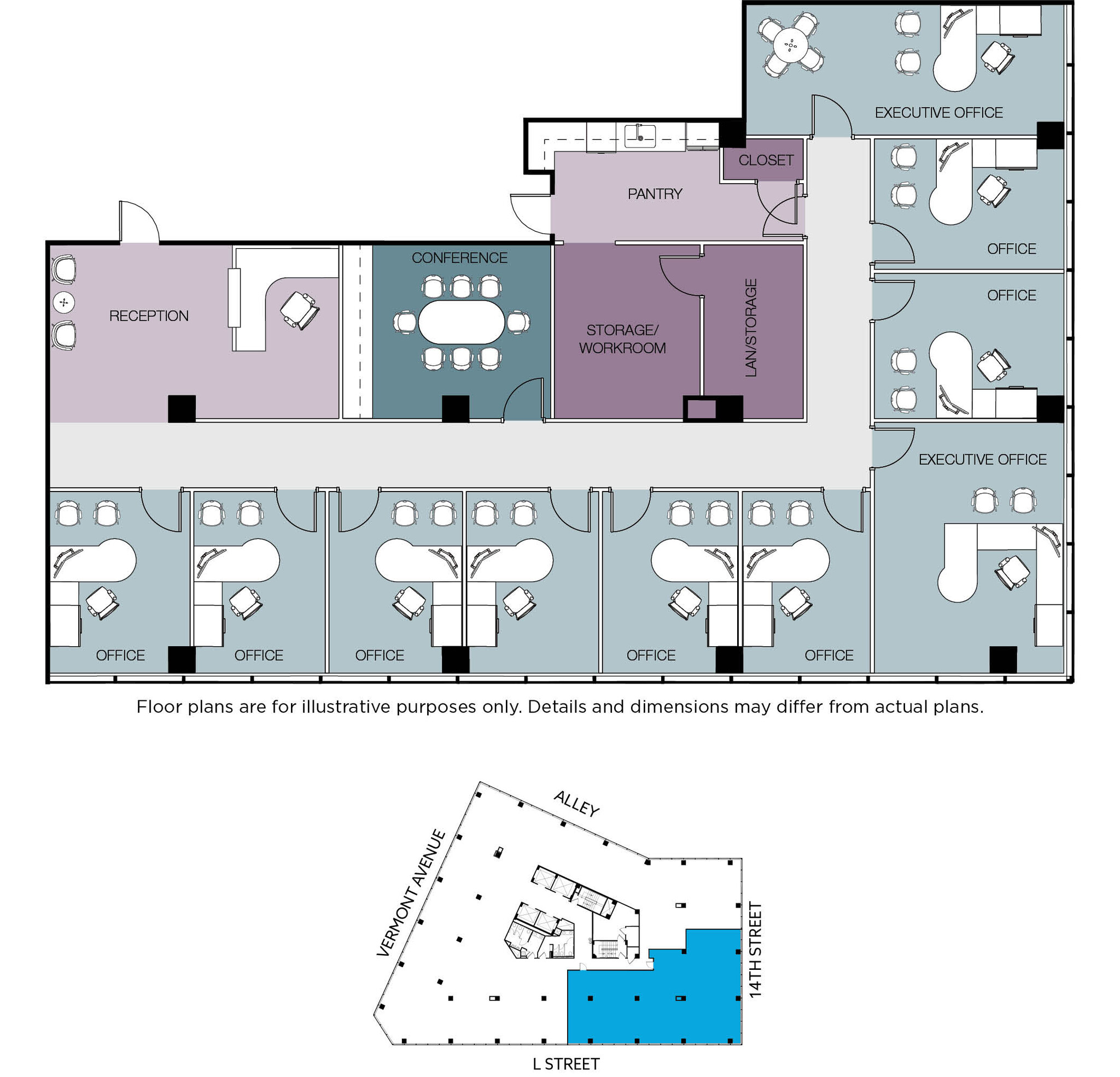1101 Vermont Ave NW, Washington, DC à louer Plan d’étage– Image 1 sur 1