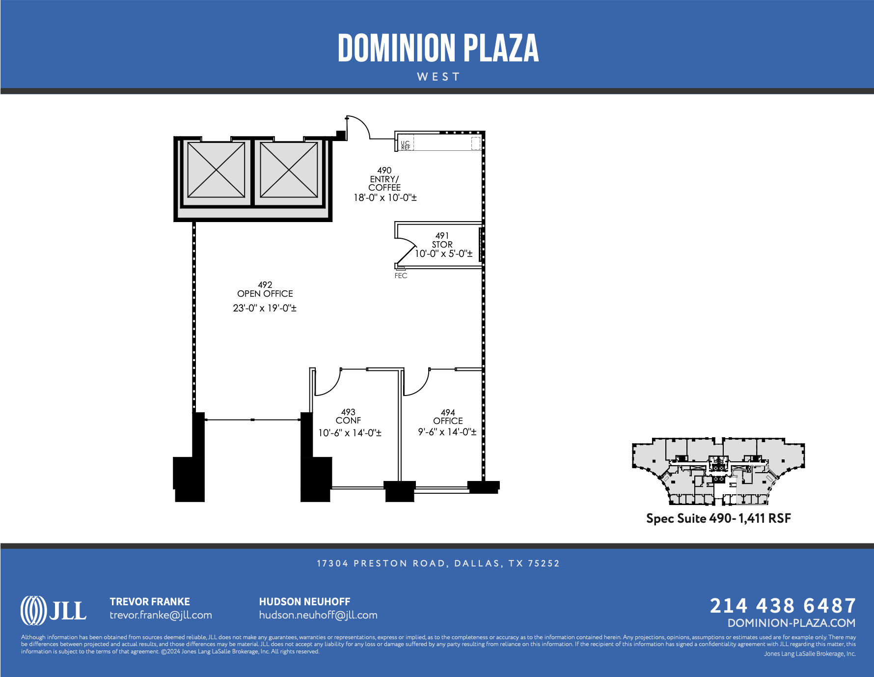 17304 Preston Rd, Dallas, TX à louer Plan d’étage– Image 1 sur 1