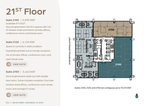 600 B St, San Diego, CA à louer Plan d’étage– Image 1 sur 1