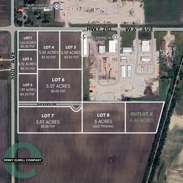 Sievers Industrial Park Land, Slater, IA à vendre - Photo de l’immeuble – Image 1 sur 2