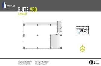 200 S Michigan Ave, Chicago, IL à louer Plan d’étage– Image 1 sur 1