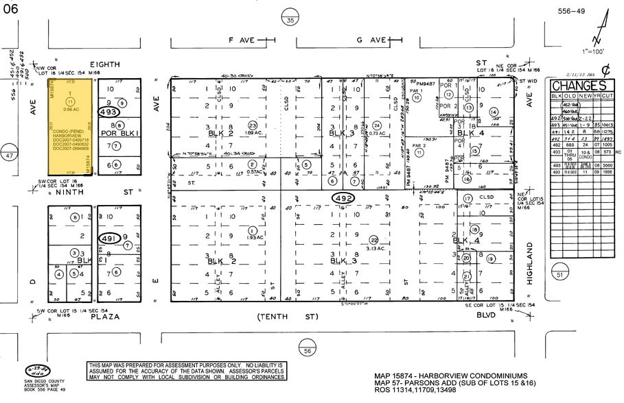 819-825 D Ave, National City, CA à louer - Plan cadastral – Image 2 sur 134