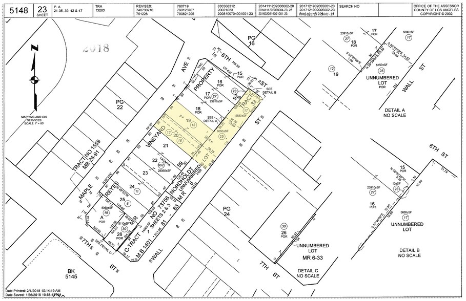 260 E 6th St, Los Angeles, CA à vendre - Plan cadastral – Image 2 sur 4