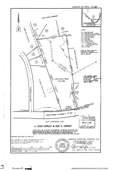 00 Augusta Rd, Lexington, SC à vendre - Plan cadastral – Image 2 sur 2