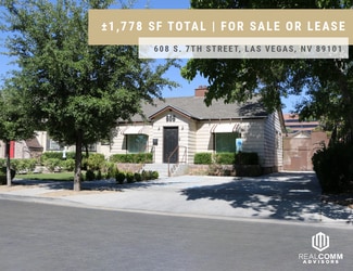 Plus de détails pour 608 S 7th St, Las Vegas, NV - Bureau à vendre