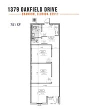 1387-1399 Oakfield Dr, Brandon, FL à louer Plan d’étage– Image 1 sur 1