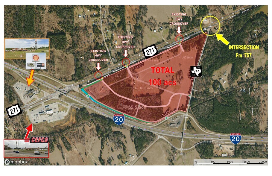 16396 I-20 & US Highway 271, Tyler, TX à vendre - Aérien – Image 3 sur 3
