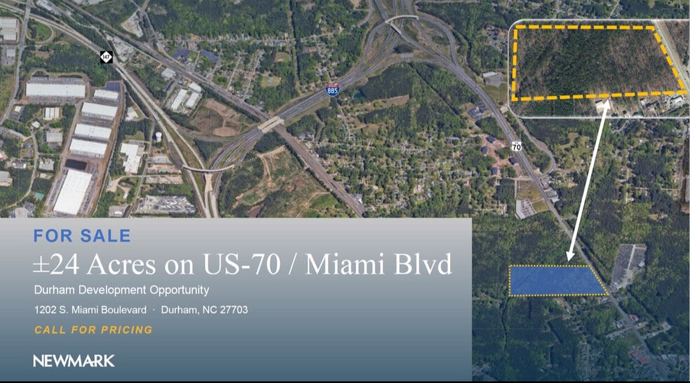 1202 S Miami Blvd, Durham, NC à vendre - Aérien – Image 1 sur 6