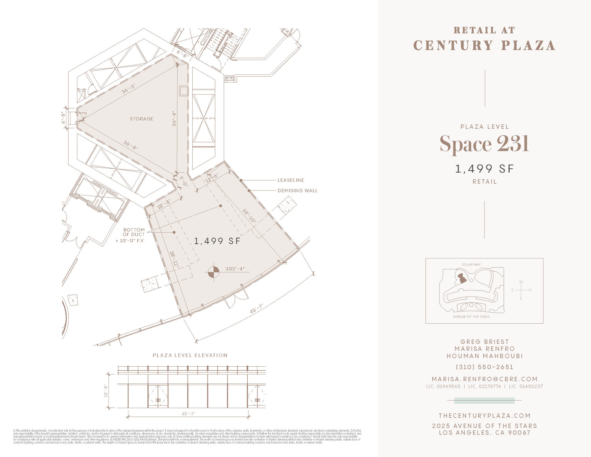 10200 Constellation Blvd, Los Angeles, CA à louer Plan d’étage– Image 1 sur 1