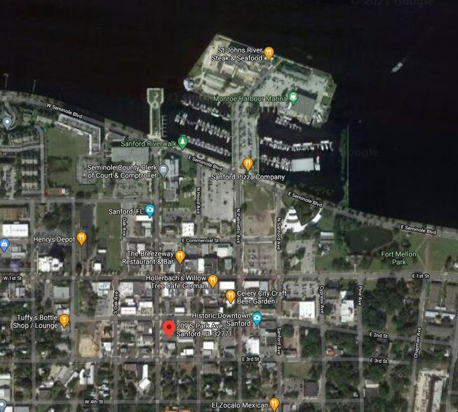 209 S Park Ave, Sanford, FL à vendre - Aérien – Image 1 sur 4