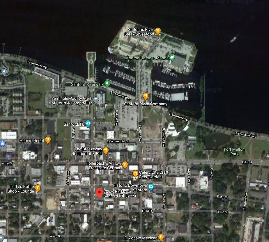 209 S Park Ave, Sanford, FL à vendre Aérien– Image 1 sur 5