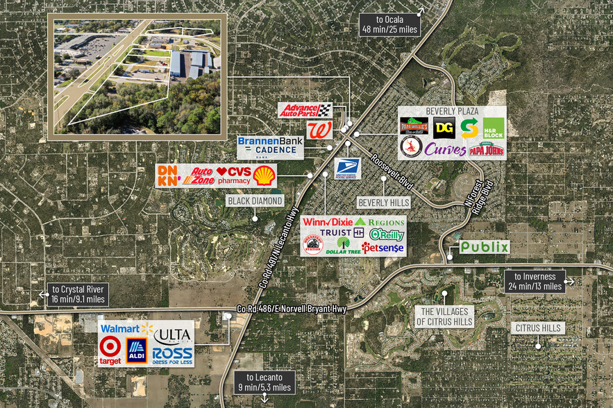 4154 N Lecanto Highway, Beverly Hills, FL à vendre - Photo de l’immeuble – Image 2 sur 10