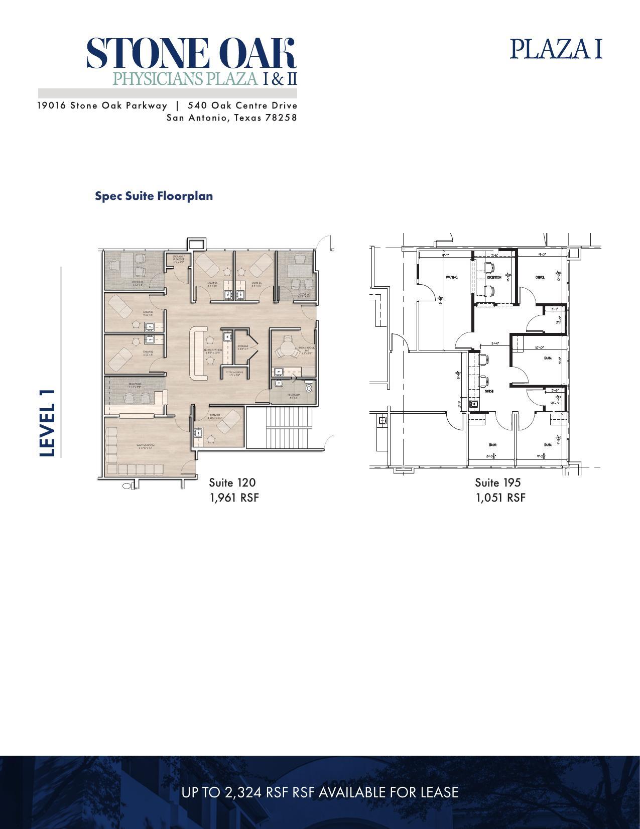 19016 Stone Oak Pky, San Antonio, TX à louer Plan d’étage– Image 1 sur 1