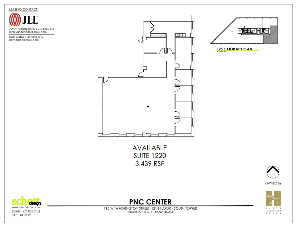 101-115 W Washington St, Indianapolis, IN à louer Plan d’étage– Image 1 sur 1