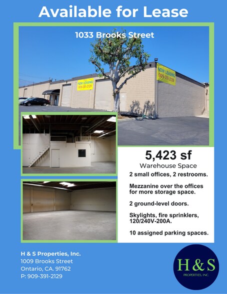1009-1033 Brooks St, Ontario, CA à louer - Photo de l’immeuble – Image 2 sur 12