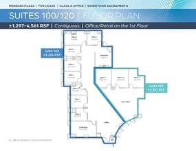 1415 L St, Sacramento, CA à louer Plan d’étage– Image 1 sur 1