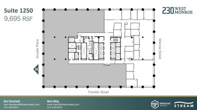 230 W Monroe St, Chicago, IL à louer Plan d’étage– Image 1 sur 1