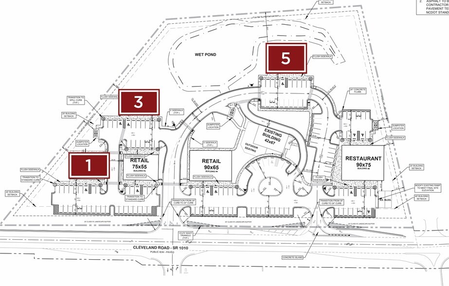 122 Parkview Center Cir, Clayton, NC à vendre - Plan de site – Image 2 sur 2
