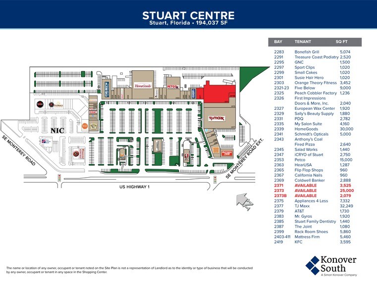 2321-2377 SE Federal Hwy, Stuart, FL à louer - Plan de site – Image 1 sur 6